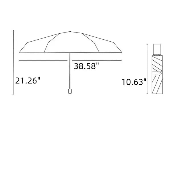 Compact Travel Umbrella - Portable & Sturdy
