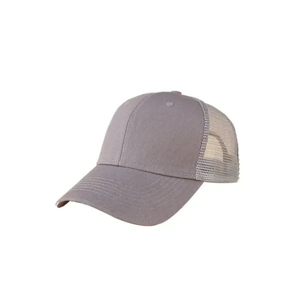 Cotton Semi-Net Truck Cap - 6 Panel Structured Design