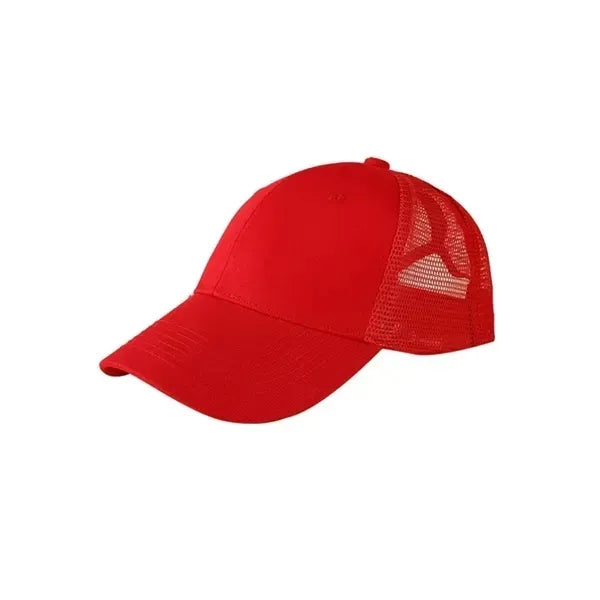 Cotton Semi-Net Truck Cap - 6 Panel Structured Design