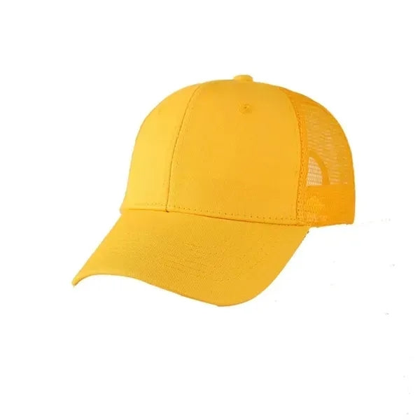 Cotton Semi-Net Truck Cap - 6 Panel Structured Design