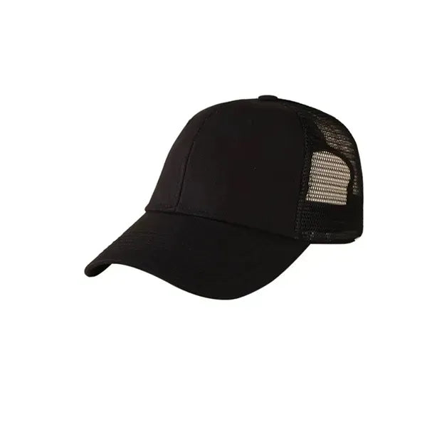 Cotton Semi-Net Truck Cap - 6 Panel Structured Design
