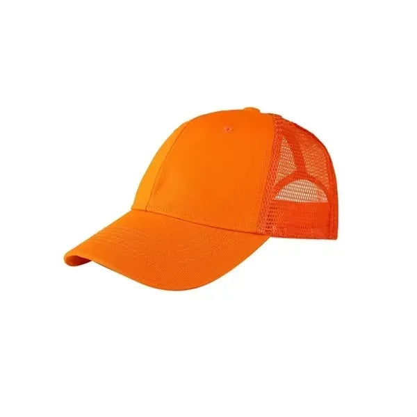 Cotton Semi-Net Truck Cap - 6 Panel Structured Design