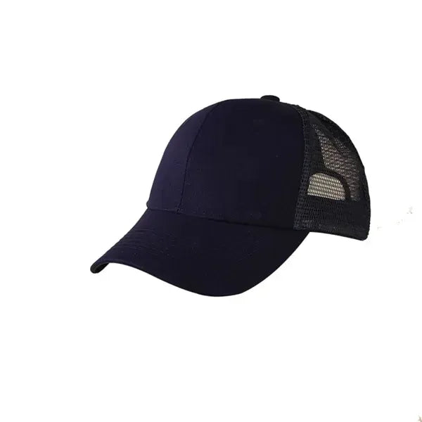 Cotton Semi-Net Truck Cap - 6 Panel Structured Design