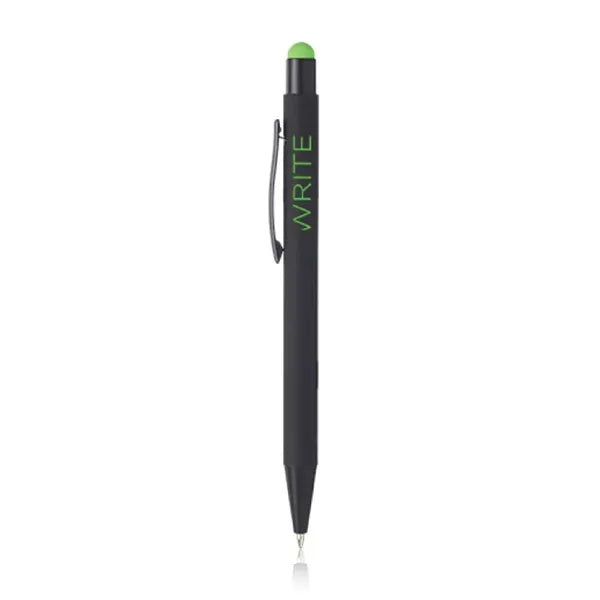 Rubberized Color Pop Pen with Stylus