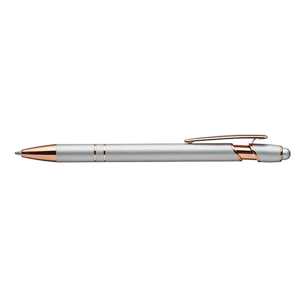 Metal Stylus Pen with Rose Gold Trim