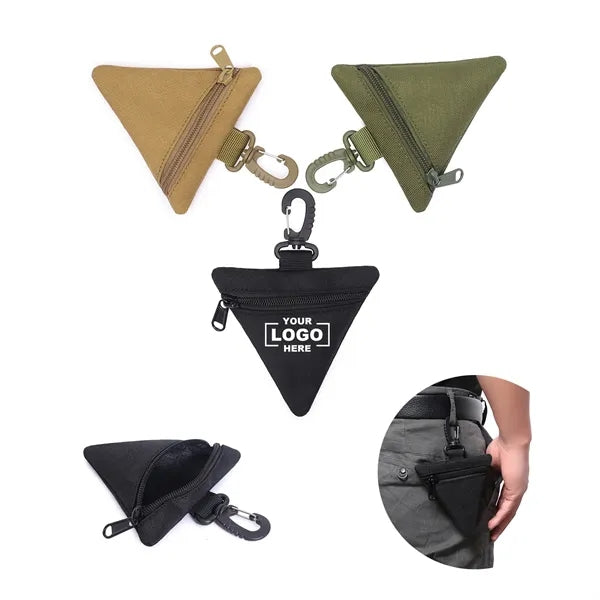 Mini Tactical Zipper Pouch with Clip for Travel & EDC