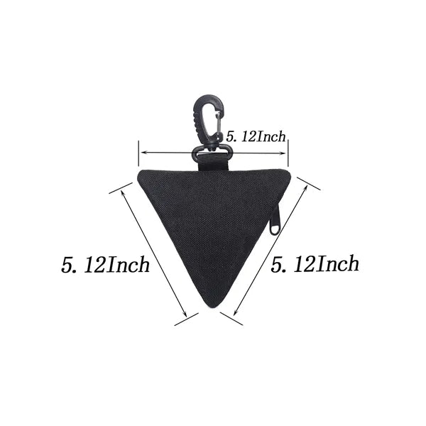 Mini Tactical Zipper Pouch with Clip for Travel & EDC