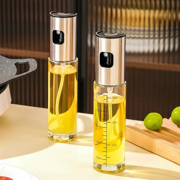2-in-1 100ml Glass Oil Sprayer And Dispenser Spray Bottle