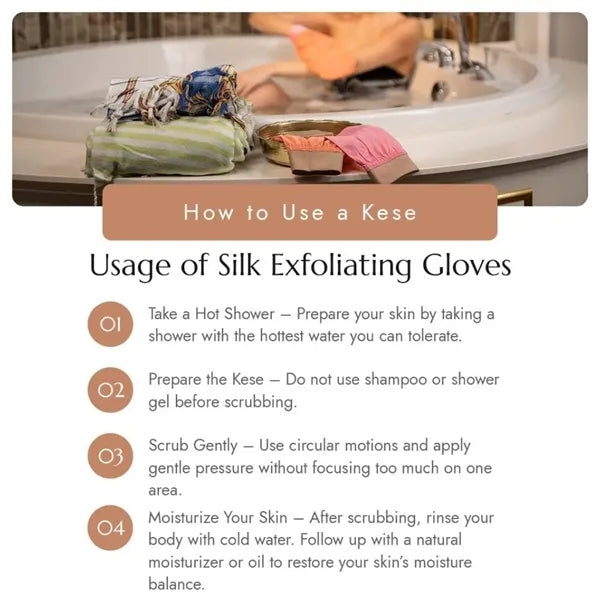 Turkish Silk Exfoliating Glove Set
