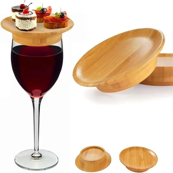 Wine Glass Charcuterie Bamboo Topper