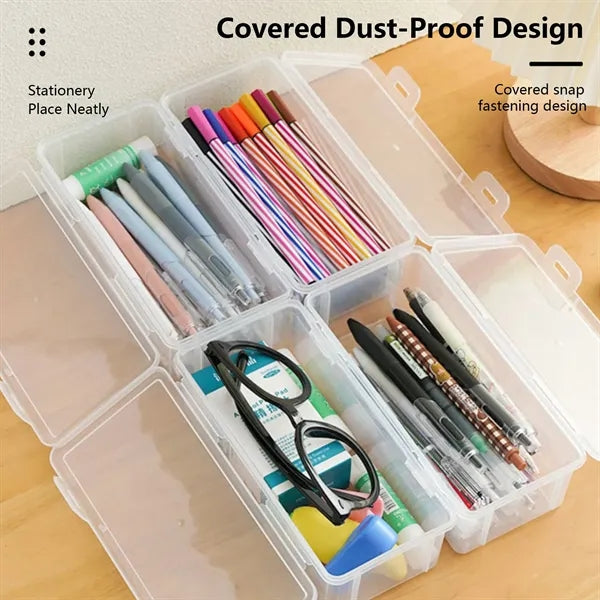 Clear Large-Capacity Stationery Storage Box
