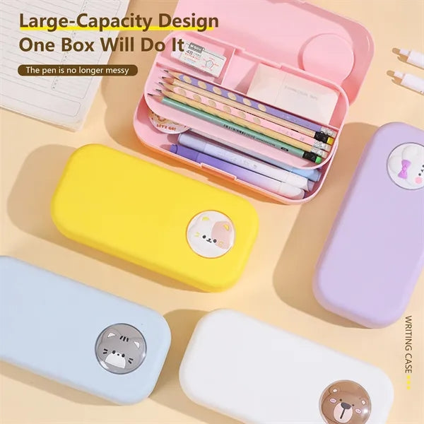 Large Capacity Double-Layer Pencil Case