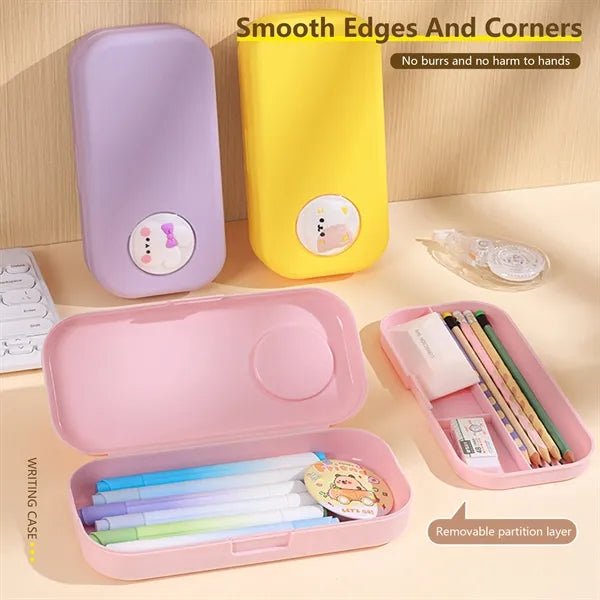 Large Capacity Double-Layer Pencil Case