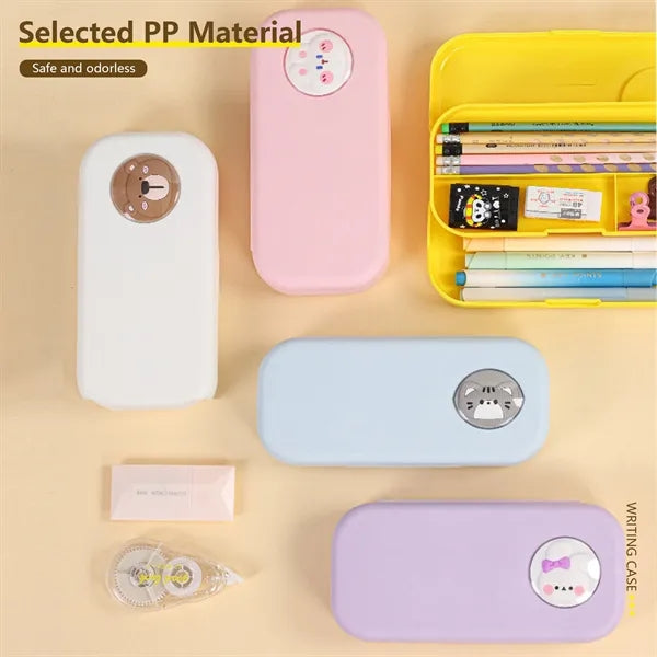 Large Capacity Double-Layer Pencil Case
