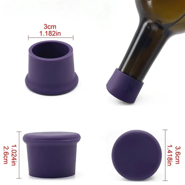 Silicone wine bottle preservation cap