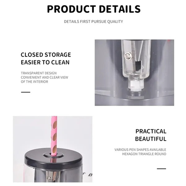 Electric Pencil Sharpener With Blades