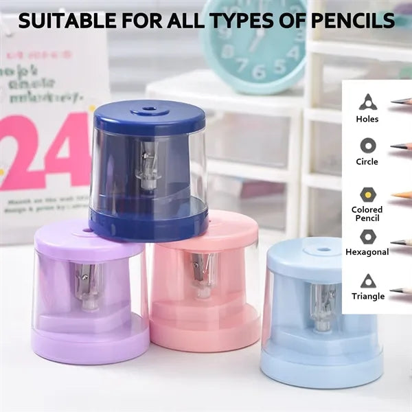 Electric Pencil Sharpener With Blades