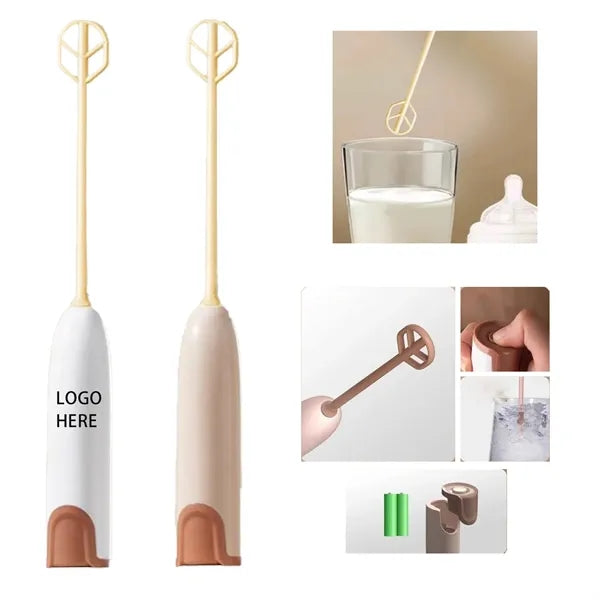 Rechargeable Electric Handheld Milk Frother Wand for Coffee