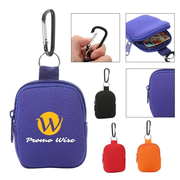 Mini Tactical Round Waterproof Waist Bag With Buckle Zipper
