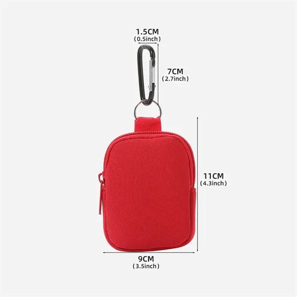 Mini Tactical Round Waterproof Waist Bag With Buckle Zipper