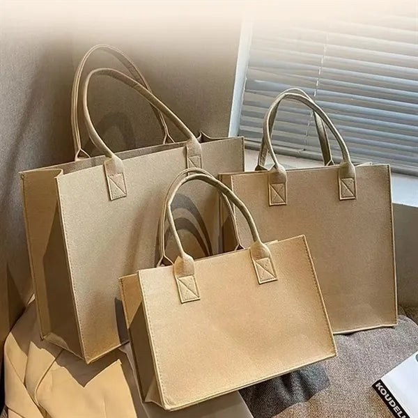 Large Capacity Felt Tote Bag