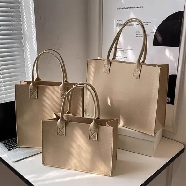 Large Capacity Felt Tote Bag