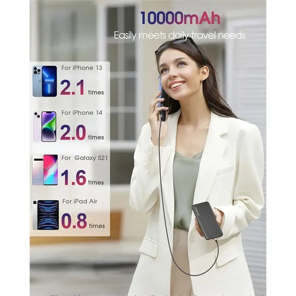 10000mAh Power Bank with 22.5W Output