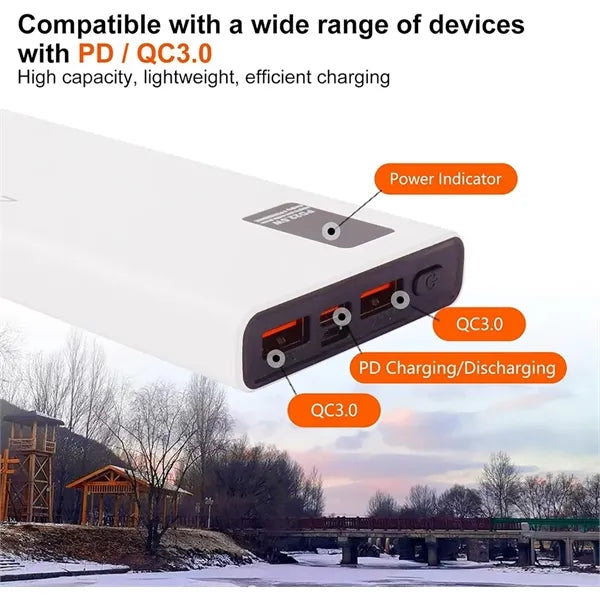 10000mAh Power Bank with 22.5W Output