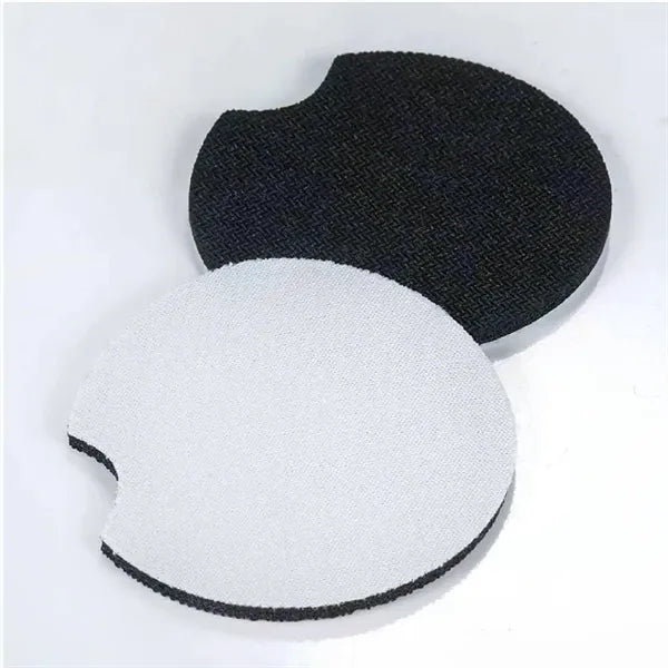 Printed Neoprene White Car Cup Coaster