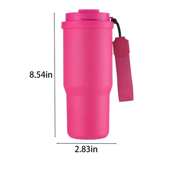 25 OZ Tumbler with Rope and Straw