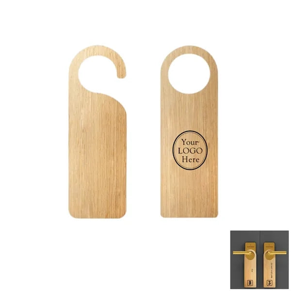 3.15" x 9.45" Wooden Double Sided Door Hanger Sign