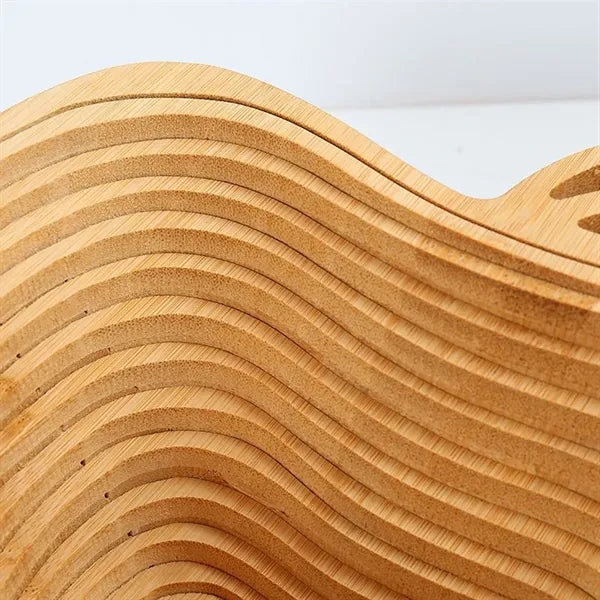 Foldable Thickened Eco-Friendly Bamboo Fruit Basket