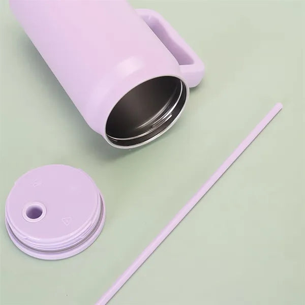 50oz Straw Lid Insulated Cup With Handle