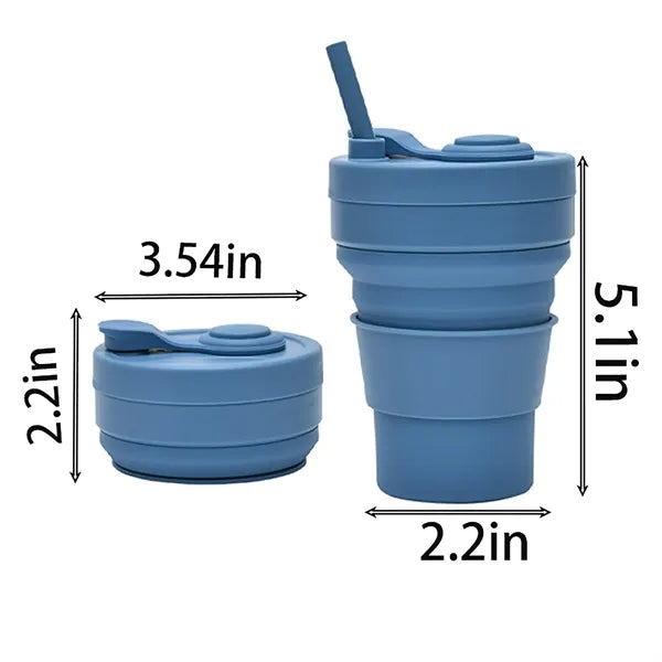 12oz Collapsible Travel Silicone Cup