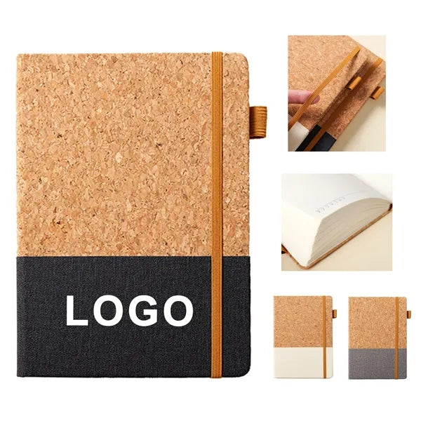 A5 Cork Leather Journal Notebook