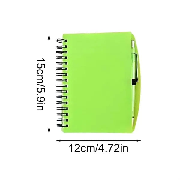A6 Colorful Spiral Journal with Pen