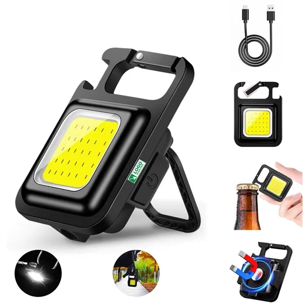 COB Rechargeable Keychain Flashlight