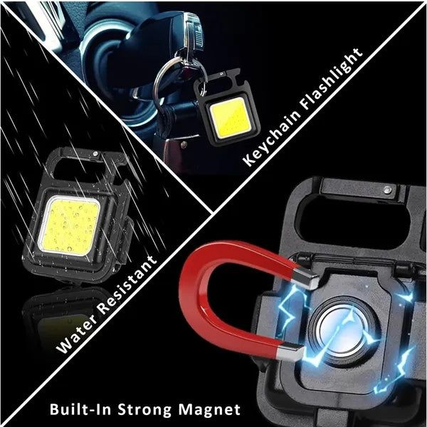 COB Rechargeable Keychain Flashlight