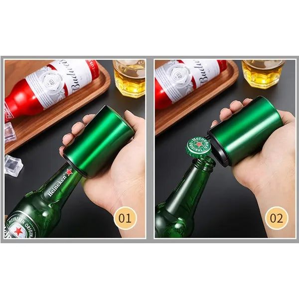 Thickened Stainless Steel Seamless Push Bottle Opener