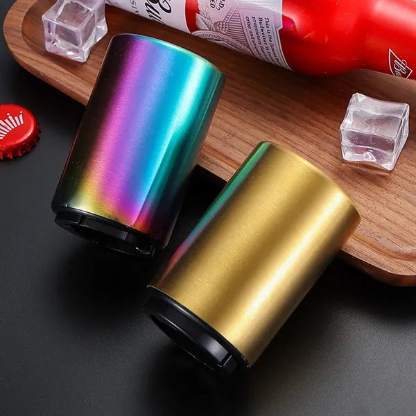 Thickened Stainless Steel Seamless Push Bottle Opener
