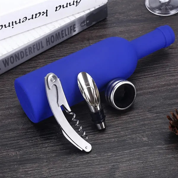 Multifunctional Wine Bottle-Shaped Opener 3-Piece Set
