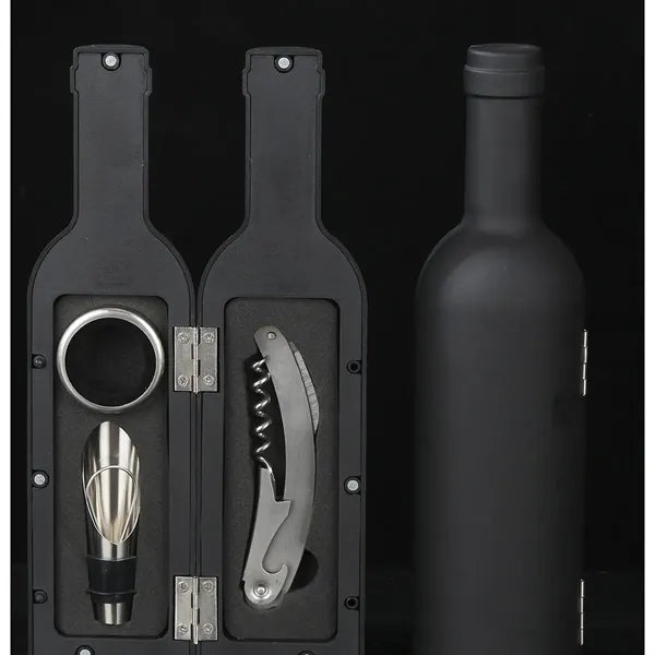 Multifunctional Wine Bottle-Shaped Opener 3-Piece Set