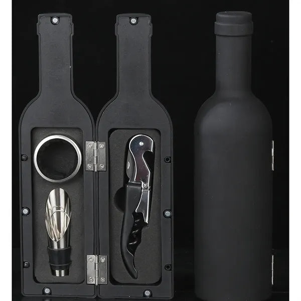 Multifunctional Wine Bottle-Shaped Opener 3-Piece Set