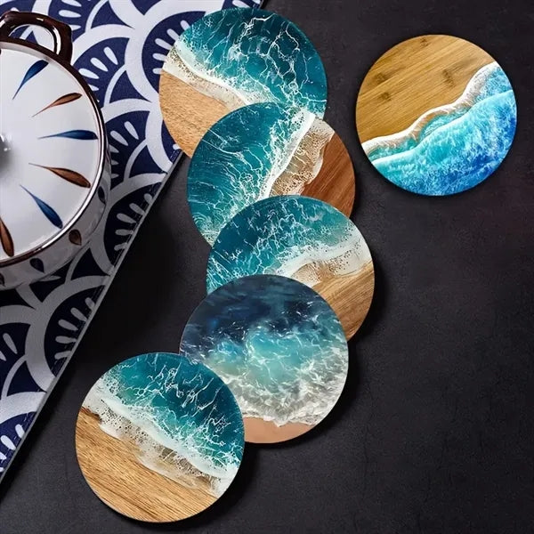 Blue Ocean Resin Drinks Coasters