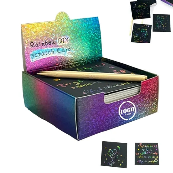 Rainbow Scratch Art Paper