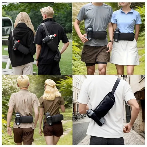 Sports Hydration Waist Pack Running Belt with Bottle Holder
