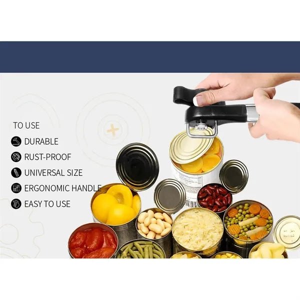 Manual Safety Multifunctional Can Opener Stainless Steel