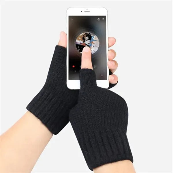 Touch Screen Autumn And Winter Thick Gloves