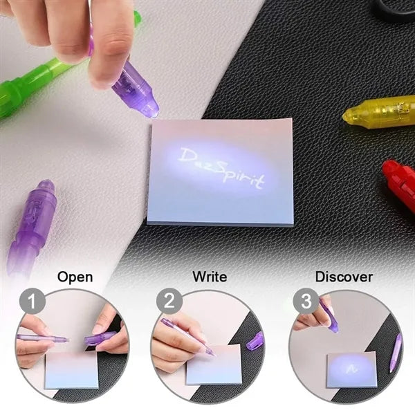 UV Invisible Ink Light Ultraviolet Banknote Detector Pen