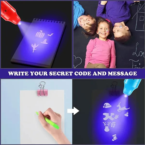 UV Invisible Ink Light Ultraviolet Banknote Detector Pen